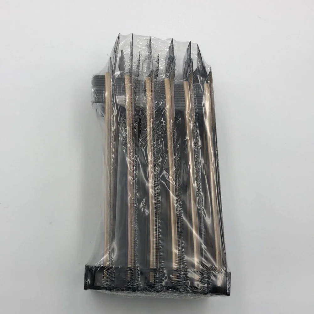 Set of 12 Brush Buddies Bamboo Toothbrush Charcoal Infused Soft Bristles